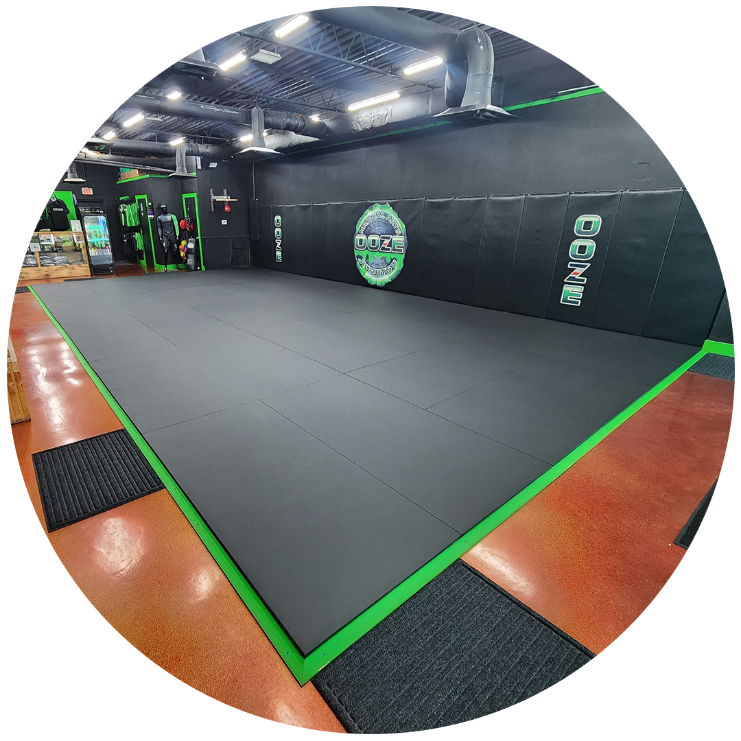 wall and floor mats or ooze jui jitsu